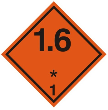 Nalepka substancje i przedmioty wybuchowe