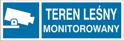 Znak teren leśny monitorowany (823-26)