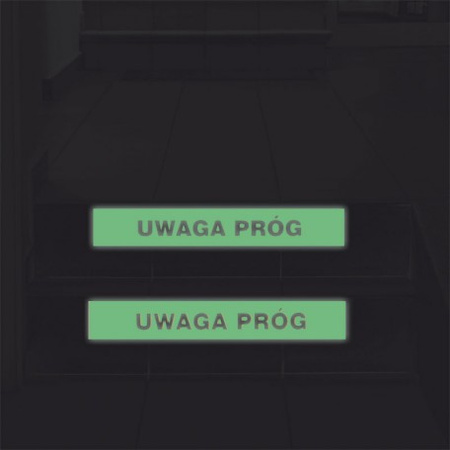 Znak ewakuacyjny - Uwaga próg (AC207)