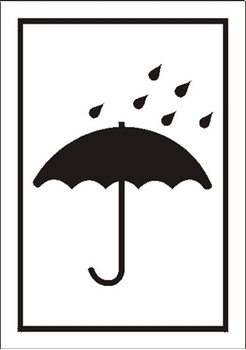 Znak chronić przed wilgocią na Folii Samoprzylepnej (701-09)