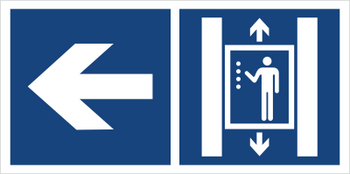 Znak winda (kierunek w lewo) (865-32)