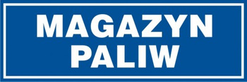 Znak Magazyn paliw (PB057)