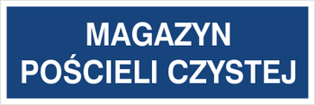 Znak magazyn pościeli czystej na Folii Samoprzylepnej (801-139)