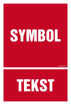 Znak na zamówienie Wzór S-201 na płycie świecącej