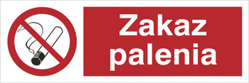 Znak zakaz palenia na Folii Samoprzylepnej (209-06)