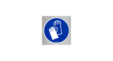 Nakaz stosowania ochrony rąk (znak podłogowy) (M009-F)