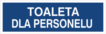 Znak toaleta dla personelu na Folii Samoprzylepnej (823-31)