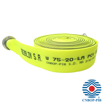 Wąż pożarniczy tłoczny seria SV 75/20 ŁA/LUM/PCV - BEZALIN SV