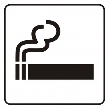 Znak Tu wolno palić na płycie PCV (SD005)