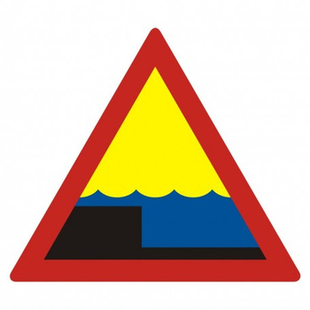 Znak Nagły uskok na Płycie PCV (OH005)