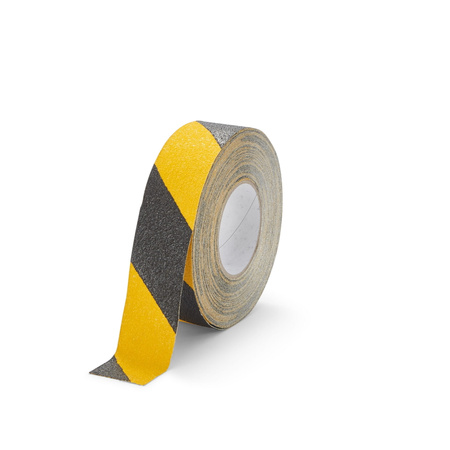 Taśma antypoślizgowa ostrzegawcza ryflowana 50mm/18m  ŻÓŁTO-CZARNA