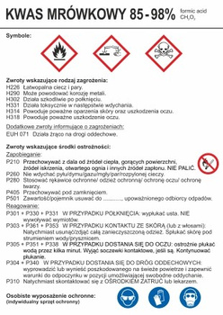 Znak Kwas mrówkowy 85-98% (LC007)