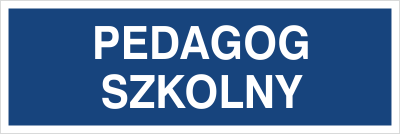 Znak pedagog szkolny na Folii Samoprzylepnej (801-224)