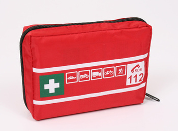 Apteczka pierwszej pomocy TK MINI B z wyposażeniem (z chustą)