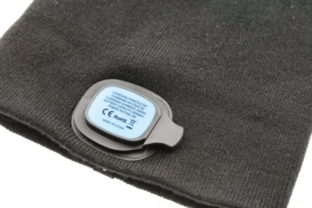 Czapka z lampką LED czarna uni OTTO