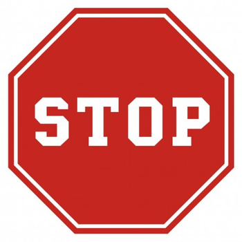 Znak Stop na Folii Samoprzylepnej (SA012)