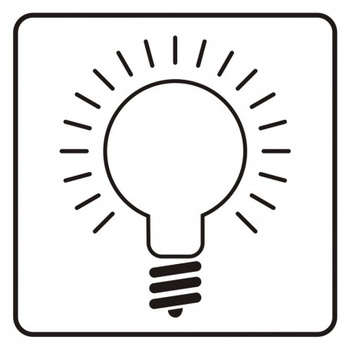 Znak Wyłącznik światła na płycie PCV (SD025)