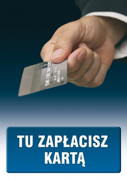 Znak Tu zapłacisz kartą (PC508)