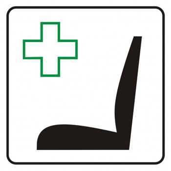 Znak Miejsce uprzywilejowane na płycie PCV (SD009)