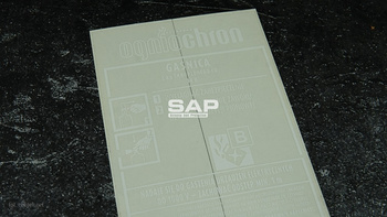 Etykieta serwisowa oryginalna do gaśnicy śniegowej GS2x B Ogniochron