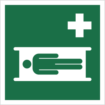 Znak Nosze (E13) (ISO 7010) Techem