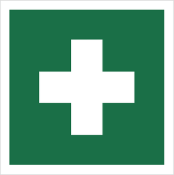 Znak apteczka na Folii Świecącej (501-02)