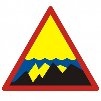 Znak Skały podwodne na Płycie PCV (OH007)