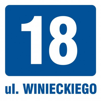 Znak Ulica i numer budynku (PA030)