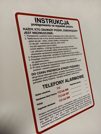 Instrukcja alarmowania (222 XO-01)