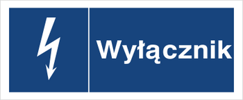 Znak Wyłącznik na Folii Samoprzylepnej (530-05b)