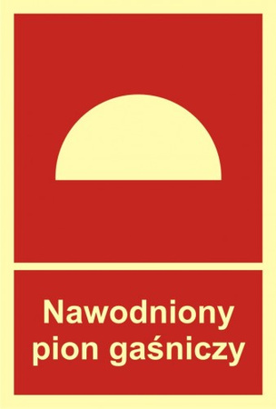 Znak nawodniony pion gaśniczy na Płycie Świecącej (BC018)