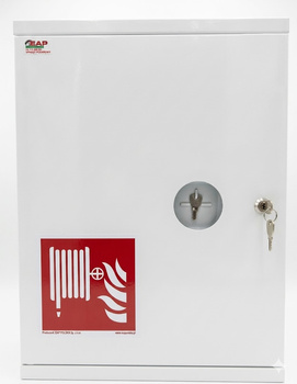 Szafka hydrantowa podwójna na 2 węże pożarnicze PPOŻ biała