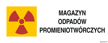 Znak Magazyn odpadów promieniotwórczych (KA012)