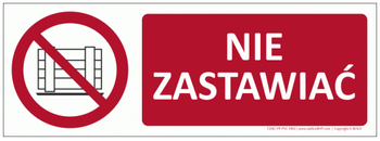 Znak Nie zastawiać (T208)