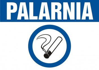 Znak Palarnia na płycie PCV (NE017)