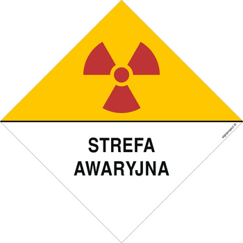 Znak ostrzegawczy do oznakowania strefy awaryjnej (KA009)