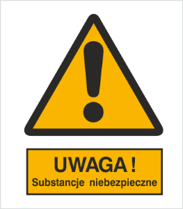 Znak uwaga substancje niebezpieczne (301-10)