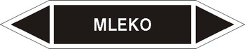 Tabliczka na rurociągi Mleko znak na płycie PCV (R-IC04)