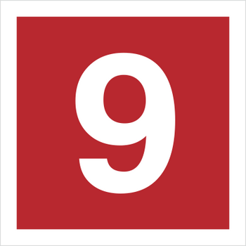 Znak cyfra 9 (808-17)
