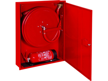 Hydrant wewnętrzny wnękowy smukły DN25 z miejscem na gaśnicę pod spodem - BOXMET