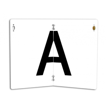 Tablica informacyjna "A" łamana 300x400mm odblaskowa