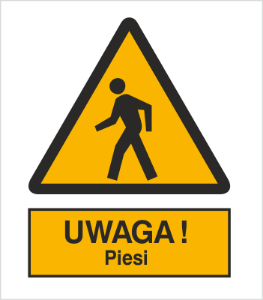 Znak Uwaga Piesi (338)