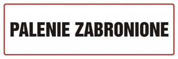 Znak palenie zabronione na płycie PCV (NE011)
