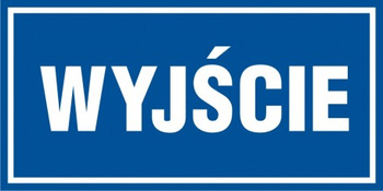 Znak Wyjście (PB062)