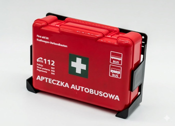 Apteczka autobusowa pierwszej pomocy ABD z wyposażeniem DIN 13157