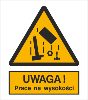 Znak uwaga prace na wysokości (324)