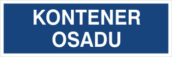 Znak kontener osadów (801-116)