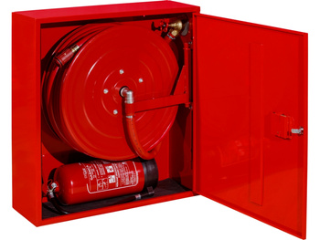 Hydrant wewnętrzny zawieszany DN25 z miejscem na gaśnicę pod spodem - BOXMET