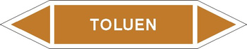 Tabliczka na rurociągi Toluen znak na Folii Samoprzylepnej (R-OCP19)