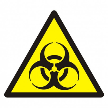Znak ostrzeżenie przed skażeniem biologicznym (GDW009)